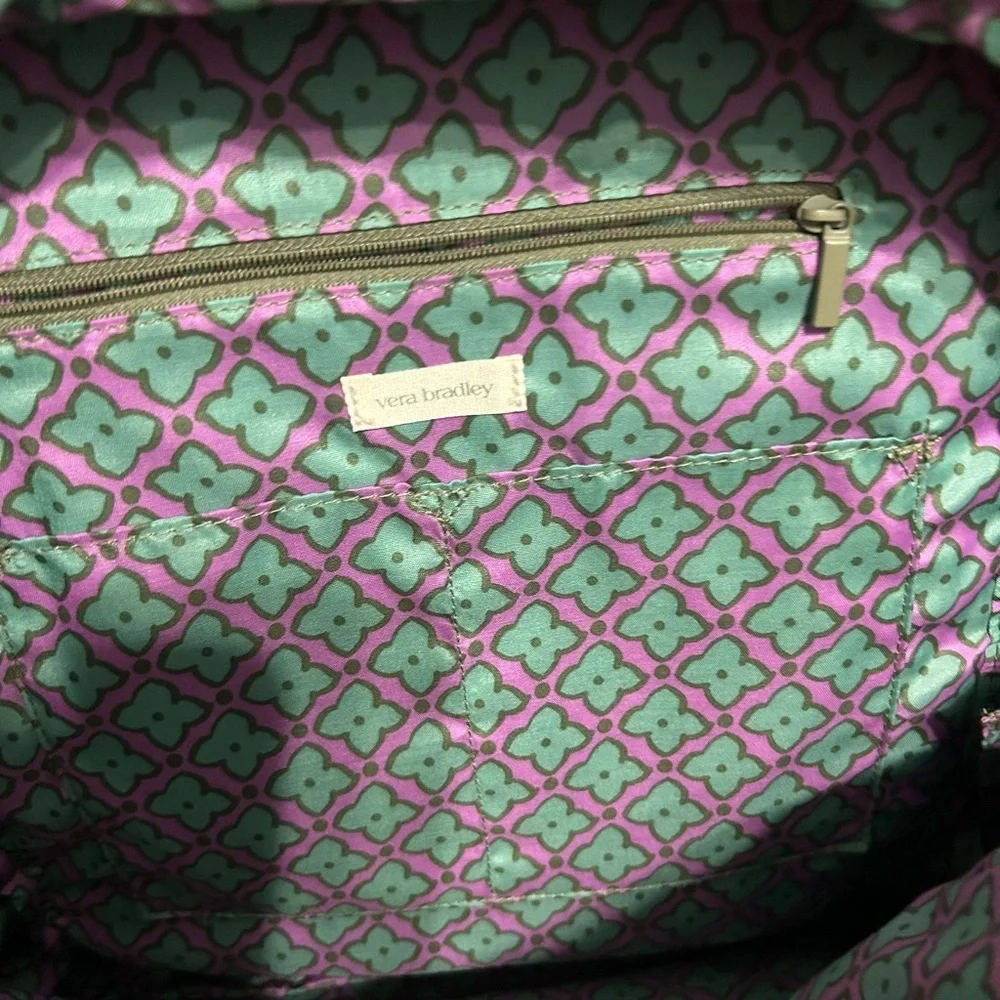 Vera Bradley Outlet Ultralight Commuter Backpack in the color Sage Green olive